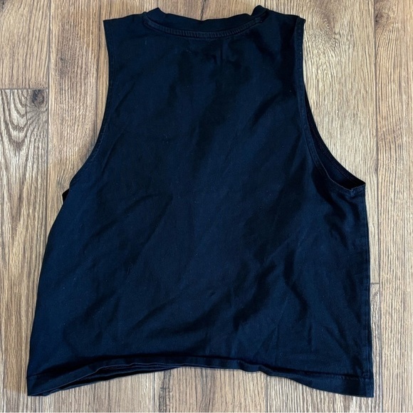 Adidas Women's Black Knotted Cropped Tank Top Size Small - Picture 3 of 4